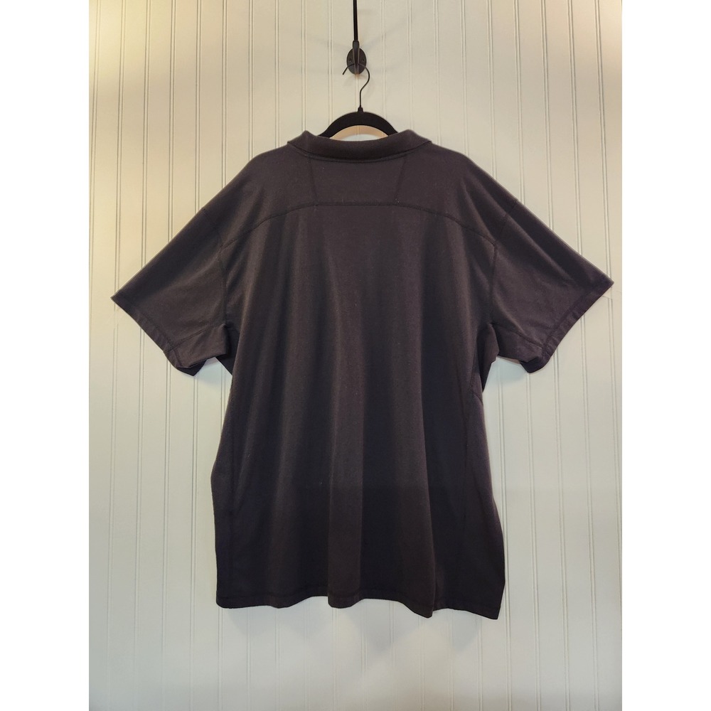 Carhartt Force Mens 2XL Black Relaxed Fit Short Sleeve Pocket Polo Shirt‎ Casual - Picture 2 of 11